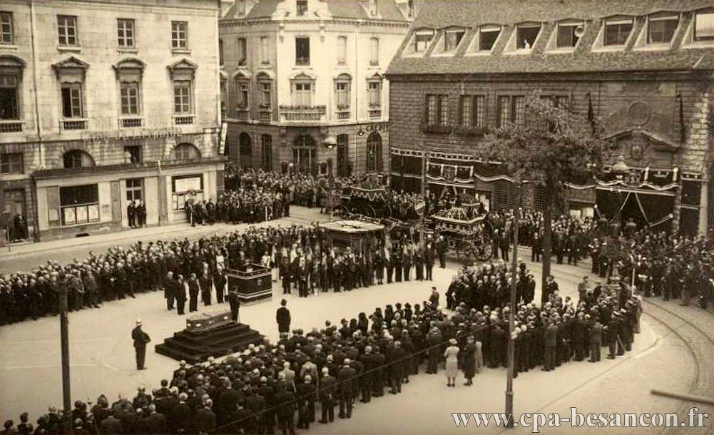BESANÇON - Obsèques du maire de Besançon Charles Siffert (1876-1939)